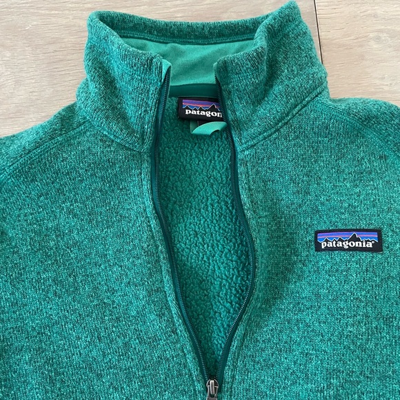 Patagonia better sweater 1/4 zip - green size small - Picture 2 of 8